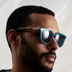 Best Pirce 🎁 Waykins Clear Sky Blue & Brown Polarised 👓 Sunglasses ✨ -Cheap BAGS FOR MEN Store ste sd12 sunglasses nathangw 26 1x1 25029bm