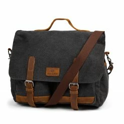 New 🥰 Salt & Hide Tarpa | XL Graphite & Tan Canvas Camera Bag 🥰